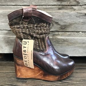 bed Stu Bruges Slouch Boot Teak Rustic size 8